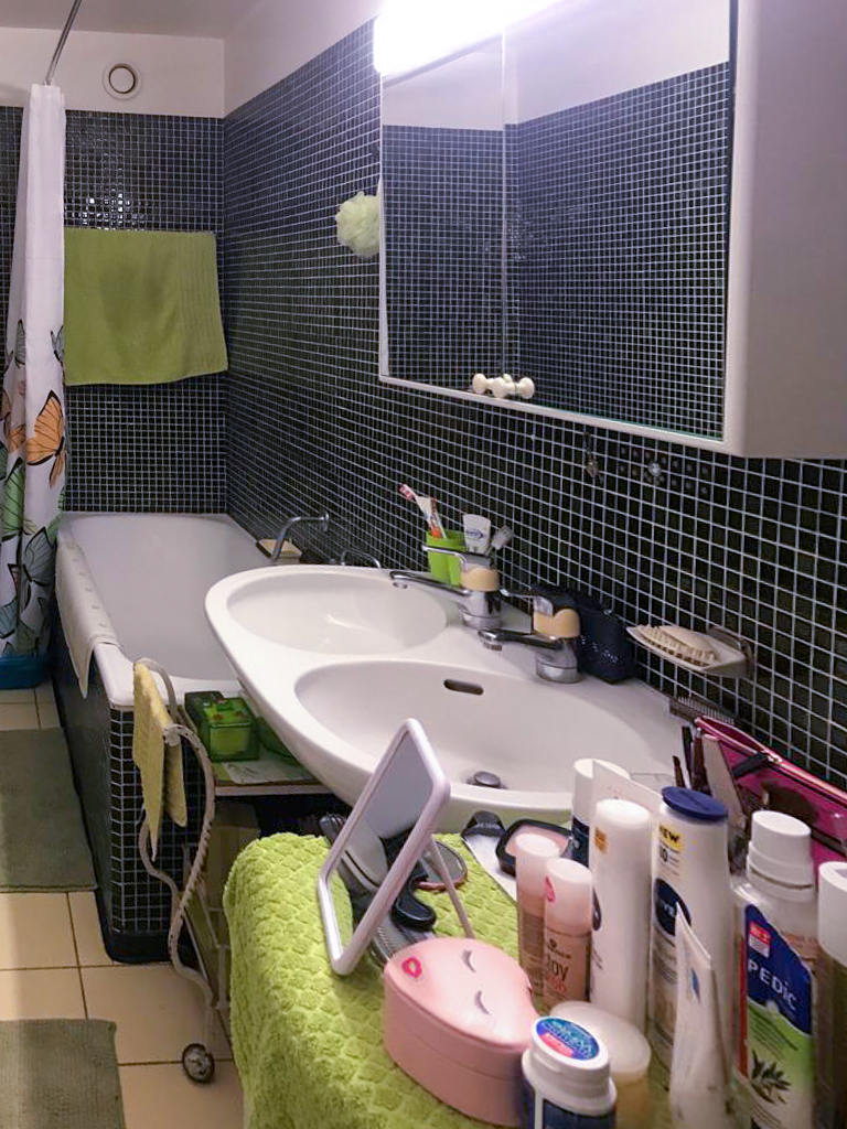Avant - Lutry, douche et baignoire
